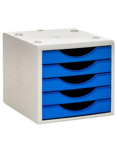 ARCHIVO 2000 MÓDULO ARCHIVOTEC 5 CAJONES VÁLIDO PARA FORMATO DIN A4 FÓLIO Y SUBCARPETA 340X270X260 MM LAGOON