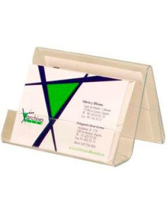 ARCHIVO 2000 PORTATARJETAS DE SOBREMESA ARCHIVO 2000 PREMIUM HORIZONTAL CON 2 COMPARTIMENTOS ESPESOR 3 MM 60X90X60 MM