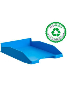 ARCHIVO 2000 BANDEJA ARCHIVO 2000 APILABLE EN 3 POSICIONES FONDO LISO FORMATO DIN A4 Y FOLIO 345X255X60 MM AZUL