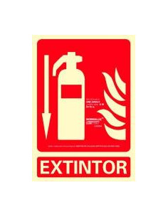 ARCHIVO 2000 SEÑAL EXTINTOR 210X300 PVC ROJO
