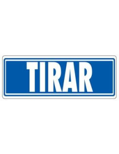 ARCHIVO 2000 SEÑAL TIRAR 175X65 PVC GRIS
