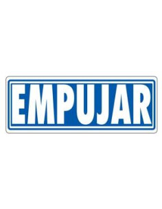 ARCHIVO 2000 SEÑAL EMPUJAR 175X65 PVC GRIS