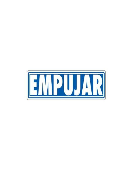 ARCHIVO 2000 SEÑAL EMPUJAR 175X65 PVC GRIS