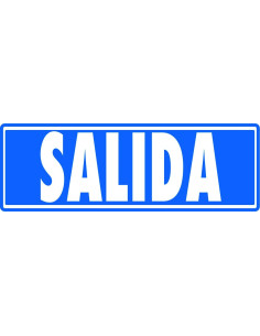 ARCHIVO 2000 SEÑAL SALIDA SIN INDICADOR 175X65 PVC GRIS