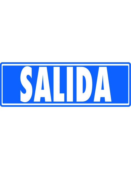ARCHIVO 2000 SEÑAL SALIDA SIN INDICADOR 175X65 PVC GRIS