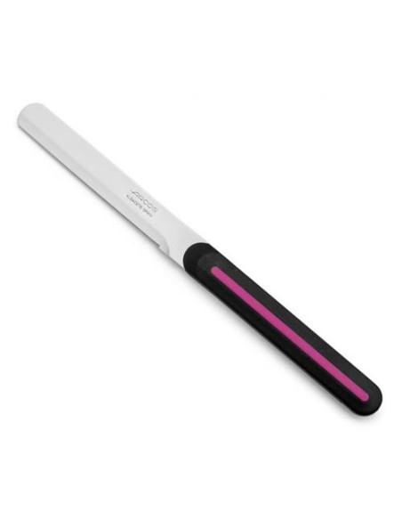 ARCOS CUCHILLO DESAYUNO NEGRO-FUCSIA POLIPROPILENO