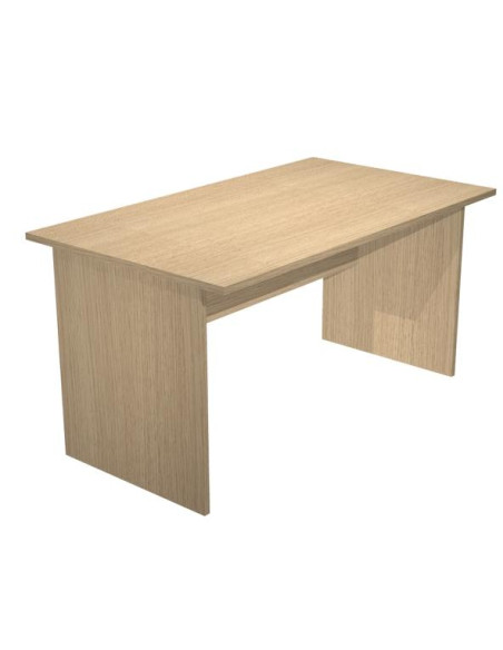 ARTEXPORT MESA ESCRITORIO PRESTO 160 CON PATAS PANEL LATERALES TABLERO DE 22MM ROBLE