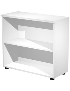 ARTEXPORT ESTANTERÍA BAJA PRESTO ABIERTA 1 ESTANTE 22MM REGULABLE CON TRASERA BLANCO