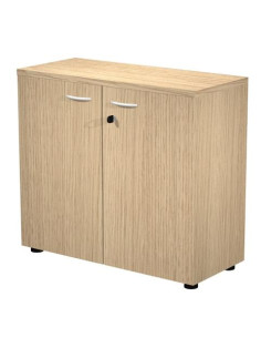 ARTEXPORT ARMARIO BAJO PRESTO CON PUERTAS 1 ESTANTE 22MM REGULABLE CON TRASERA ROBLE