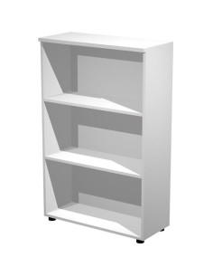 ARTEXPORT ESTANTERÍA MEDIA PRESTO ABIERTA 2 ESTANTES 22MM REGULABLES CON TRASERA BLANCO