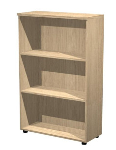 ARTEXPORT ESTANTERÍA MEDIA PRESTO ABIERTA 2 ESTANTES 22MM REGULABLES CON TRASERA ROBLE