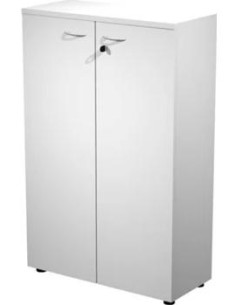 ARTEXPORT ARMARIO MEDIO PRESTO CON PUERTAS 2 ESTANTES 22MM REGULABLES CON TRASERA BLANCO