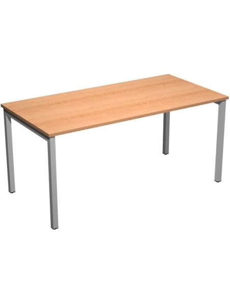 ARTEXPORT MESA ESCRITORIO VENERE 160 CON 4 PATAS DE METAL 40X40MM TABLERO 22MM HAYA