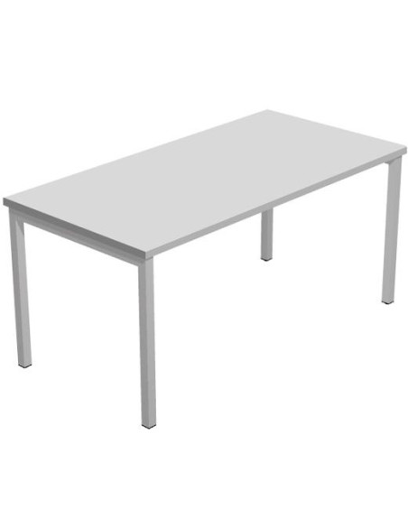 ARTEXPORT MESA ESCRITORIO VENERE 160 CON 4 PATAS DE METAL 40X40MM TABLERO 22MM GRIS