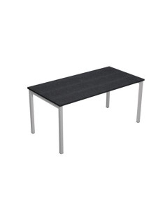 ARTEXPORT MESA ESCRITORIO 140 VENERE 160 CON 4 PATAS DE METAL 40X40MM TABLERO 22MM NEGRO-ANTRACITA MEDIDAS 120X80