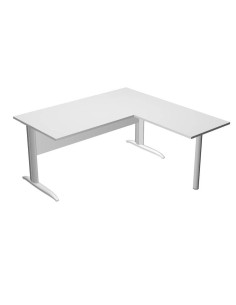 ARTEXPORT MESA ESCRITORIO PRESTO CON PATAS METAL 160  ALA LATERAL 79X60 BLANCO