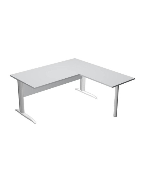 ARTEXPORT MESA ESCRITORIO PRESTO CON PATAS METAL 160  ALA LATERAL 79X60 GRIS