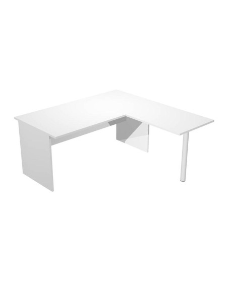 ARTEXPORT MESA ESCRITORIO PRESTO PATAS PANEL LATERAL 160  ALA LATERAL 79X60 BLANCO
