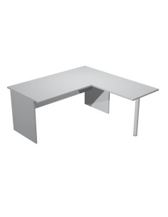 ARTEXPORT MESA ESCRITORIO PRESTO PATAS PANEL LATERAL 160  ALA LATERAL 79X60 GRIS