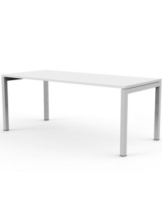 ARTEXPORT MESA ESCRITORIO 140 VENERE 60 CON 4 PATAS DE METAL 40X40MM TABLERO DE 22MM BLANCO