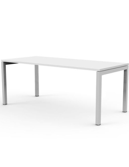 ARTEXPORT MESA ESCRITORIO 120 VENERE 60 CON 4 PATAS DE METAL 40X40MM TABLERO DE 22MM BLANCO