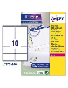 AVERY ETIQUETAS ADHESIVAS PARA ENVÍOS 991X57MM INKJETLÁSER 10 X 100H 100 RECICLADO BLANCO