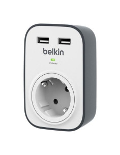 BELKIN REGLETA DE PROTECCION CONTRA SOBRETENSIONES CON 1 TOMA  2 USB
