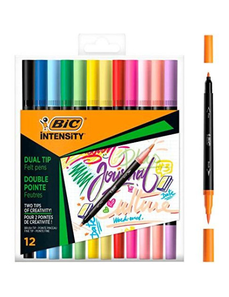ROTULADOR BIC INTENSITY PASTEL BLISTER DE 12