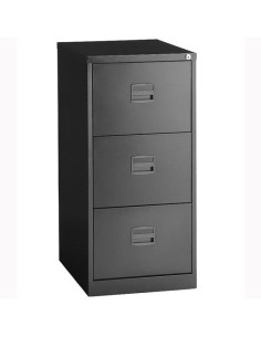 BISLEY ARCHIVADOR METALICO 3 CAJONES ARCHIVO CARPETAS COLGANTES A4 FONDO 40CM ANTRACITA