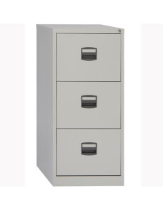 BISLEY ARCHIVADOR METALICO 3 CAJONES ARCHIVO CARPETAS COLGANTES A4 FONDO 40CM GRIS