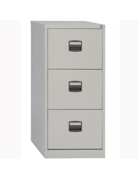 BISLEY ARCHIVADOR METALICO 3 CAJONES ARCHIVO CARPETAS COLGANTES A4 FONDO 40CM GRIS