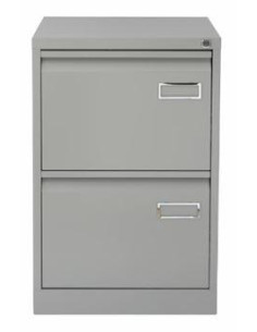 BISLEY ARCHIVADOR METALICO 2 CAJONES ARCHIVO CARPETAS COLGANTES A4FOLIO FONDO 62CM GRIS