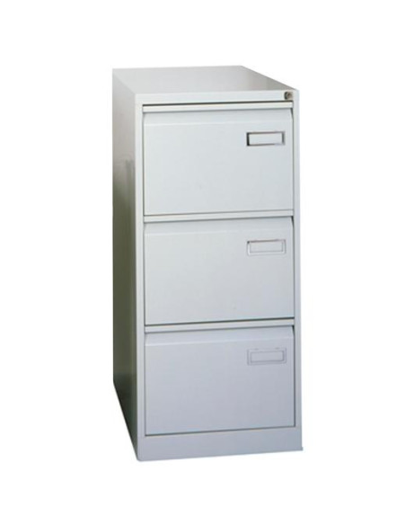 BISLEY ARCHIVADOR METALICO 3 CAJONES ARCHIVO CARPETAS COLGANTES A4FOLIO FONDO 62CM GRIS