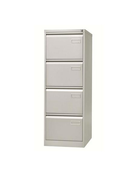 BISLEY ARCHIVADOR METALICO PSF LIGHT CARPETAS COLGANTES MULTIFORMATO 1321X470X622MM 4 CAJONES GRIS MONTADO
