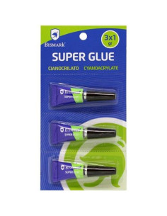 BISMARK PEGAMENTO INSTANTÁNEO SUPER-GLUE 1GR BLISTER 3 UD