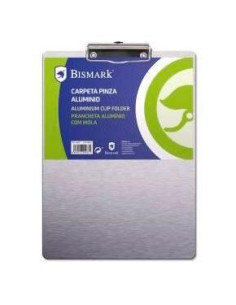 BISMARK CARPETA FOLIO 23X313 CM CON PINZA Y BASE ALUMINIO