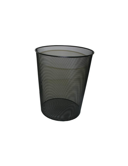 BISMARK PAPELERA DE REJILLA ALTA CAPACIDAD 18 LITROS 340X240 MM NEGRO