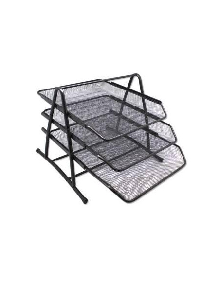 BISMARK BANDEJA DE REJILLA TRIPLE 35X30X245 CM  NEGRA