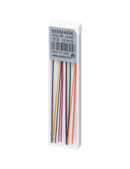 BISMARK MINAS DE COLORES 05MM ESTUCHE 12 UD CSURTIDOS