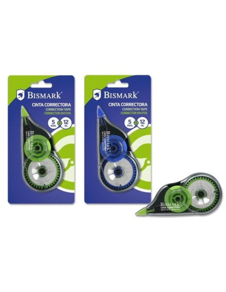 BISMARK CINTA CORRECTORA 5MMX12M BLISTER