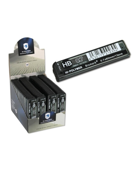 BISMARK ESTUCHE DE 12 MINAS 07MM DUREZA HB -60U-