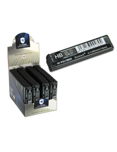 BISMARK MINAS HY-POLYMER 09MM HB CAJA EXPOSITORA CON 60 ESTUCHES DE 12 UD GRAFITO