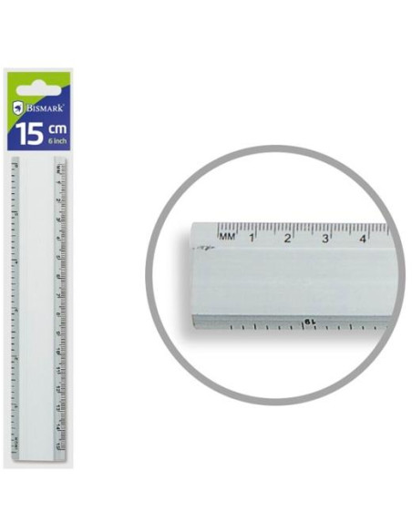 BISMARK REGLA ALUMINIO 15CM