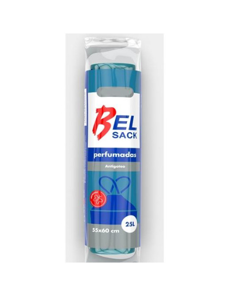 BOLSA DE BASURA DOMESTICA BELSACK G55 25L 54X60 AZUL -ROLLO 20U-
