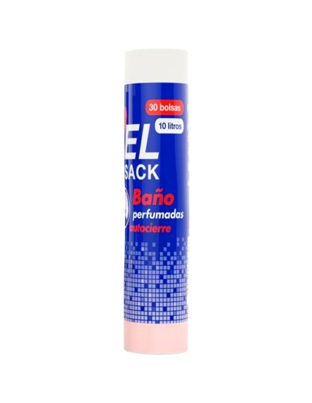 BOLSA DE BASURA BAÑO PERFUMADA BELSACK G50 10L AUTOCIERRE 39X40 BLANCA -ROLLO 30U-