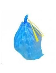 BOLSA DE BASURA AUTOCIERRE G80 30L 55X60 ELIO AZUL -ROLLO 15UD-