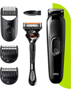 BRAUN CORTAPELOS STYLING KIT SK3300 CON BATERIA Y 3 ACCESORIOS  GILLETTE PROGLIDE