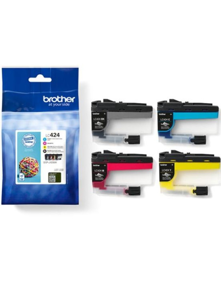 CARTIJ BROTHER LC-424VAL DCPJ1200W PACK de 4 COLORES