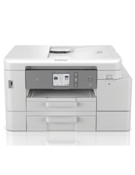 BROTHER EQUIPO MULTIFUNCIÓN INKJET COLOR A4 LAN WIFI NFC FAX DÚPLEX Y GRAN CAPACIDAD DE PAPEL 4 EN 1 MFCJ4540DW BLANCA
