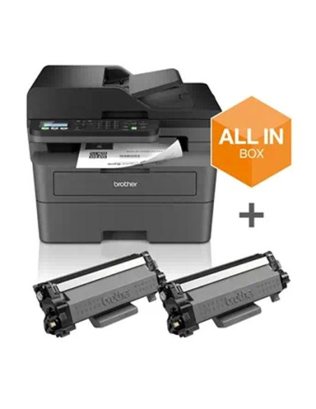 BROTHER EQUIPO MULTIFUNCIÓN LÁSER MONOCROMO CON FAX DUPLEX  WIFI - IMPRESIÓN Y ESCANEO